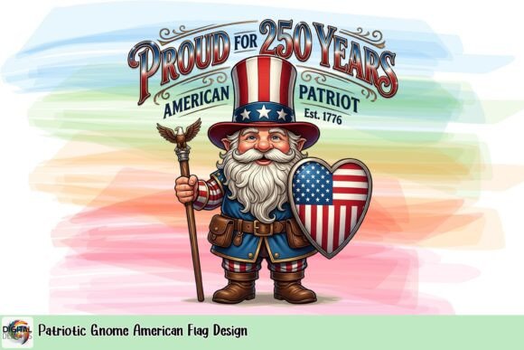 A Patriotic Gnome Design That Captures American Spirit