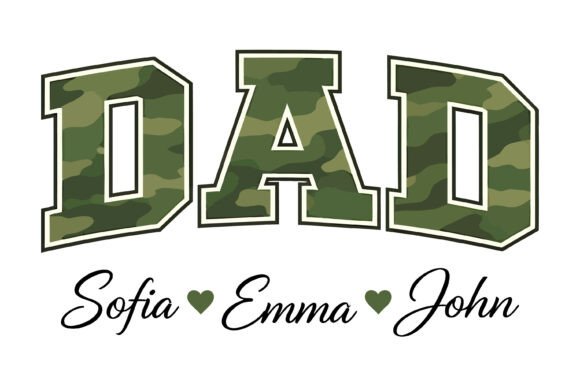 Camo Dad Custom Names Design: More Than Just a Font