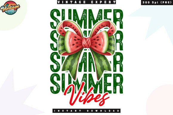 Capture the Season: The Summer Vibes Watermelon T-Shirt Design