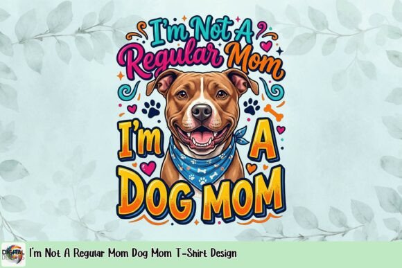 Celebrate Dog Moms with This Vibrant Pitbull Tee Design