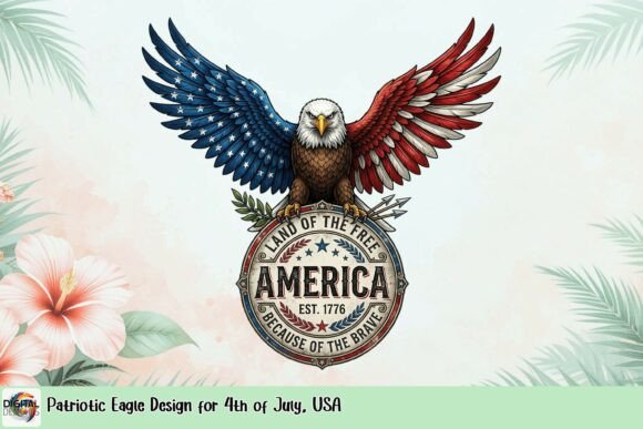 Celebrate the Fourth: Patriotic Eagle Design for Festive Projects