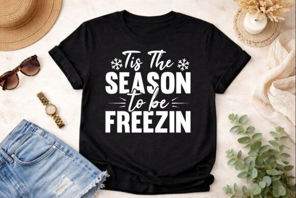 Freezin Season Winter Humor SVG: Your Go-To Design for Winter Merch