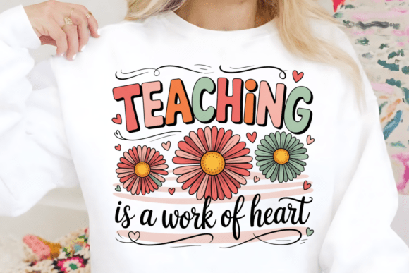 Teacher Floral Quote Design: A Heartfelt Asset for Education Brands